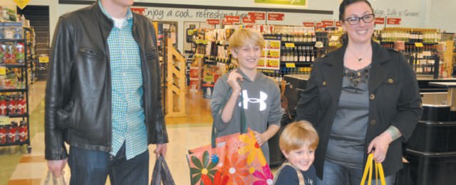 shopping bags and family - image